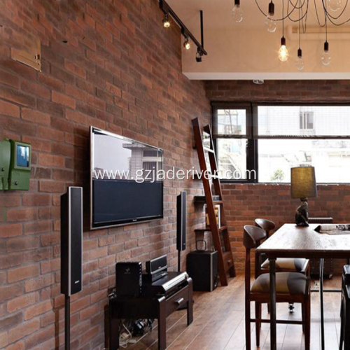 Background Stone Of Red Brick Artificial Stone Restaurant
